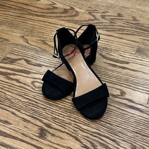 GB Girls Black Strappy Sandals
